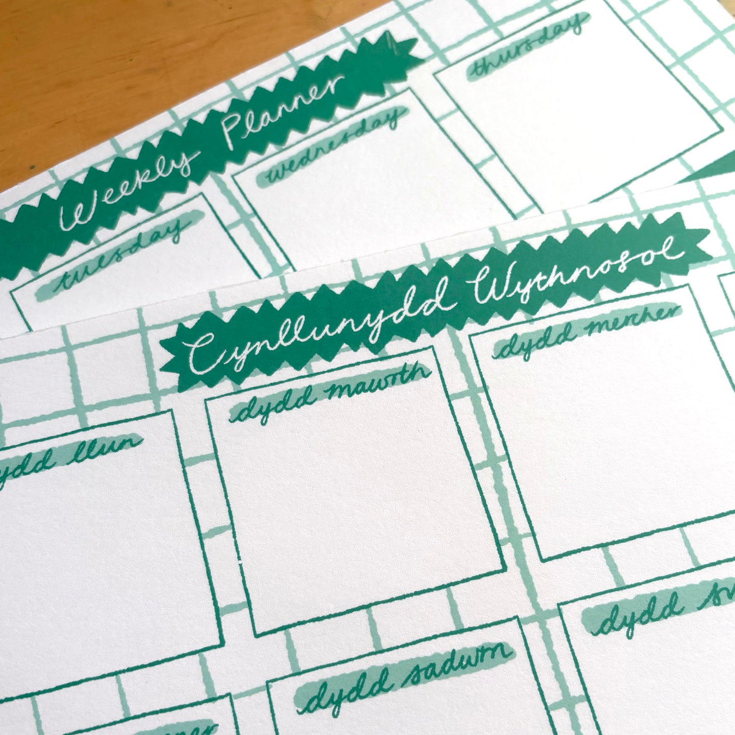 Welsh Cat Lady Weekly Planner