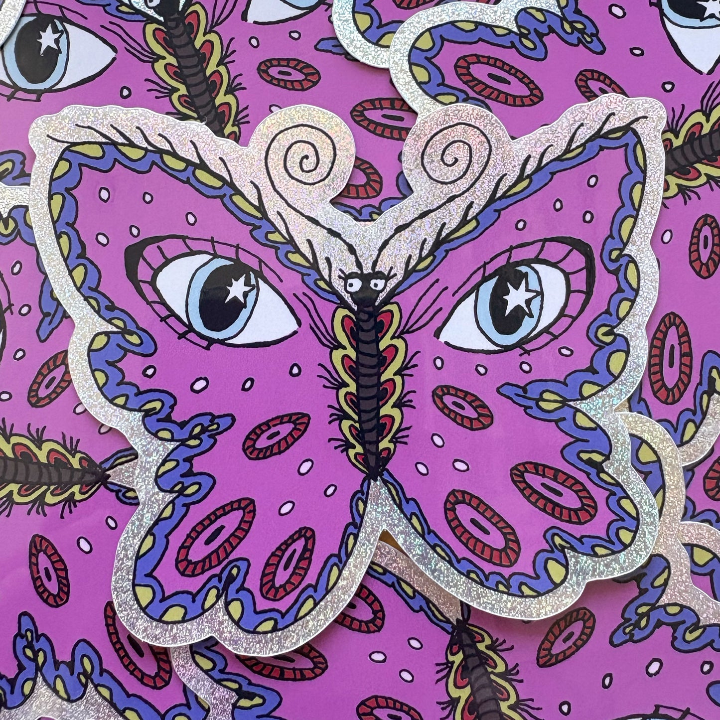 Shiny Butterfly Sticker
