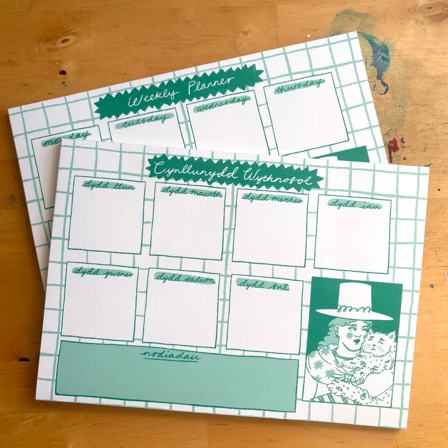 Welsh Cat Lady Weekly Planner