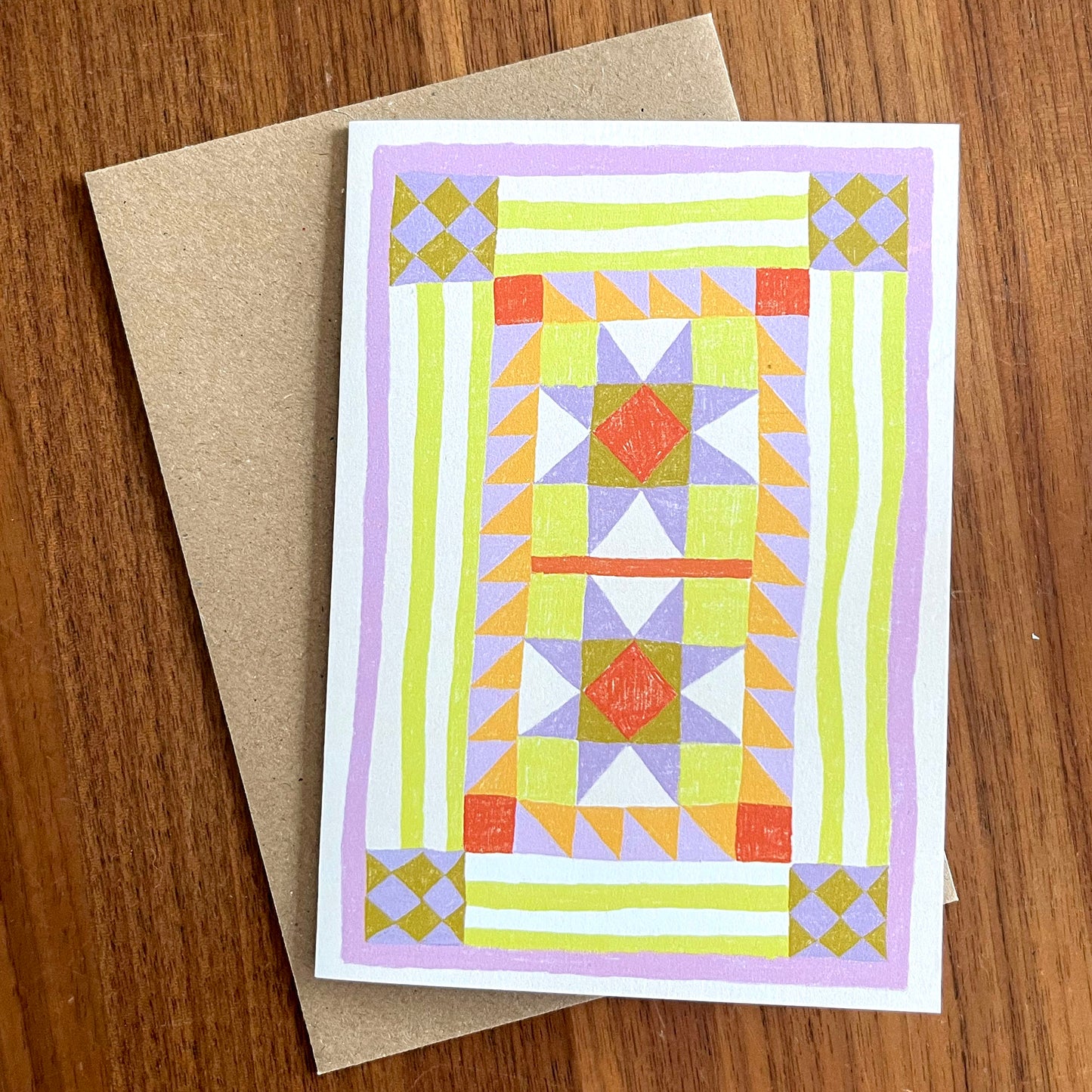 Patchwork Blanket Card