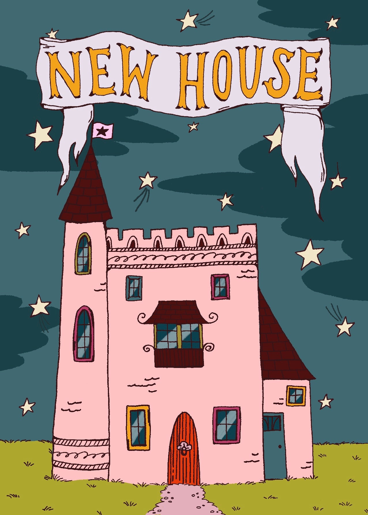 Ty Newydd / New House Card