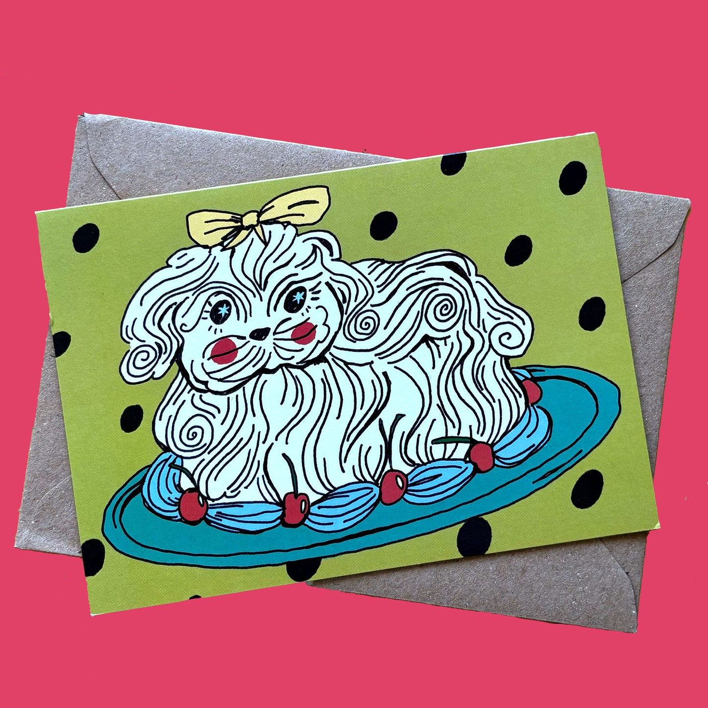 Puppy Cake Card