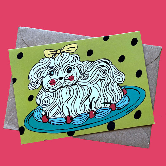 Puppy Cake Card