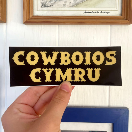 Cowboios Cymru Bumper