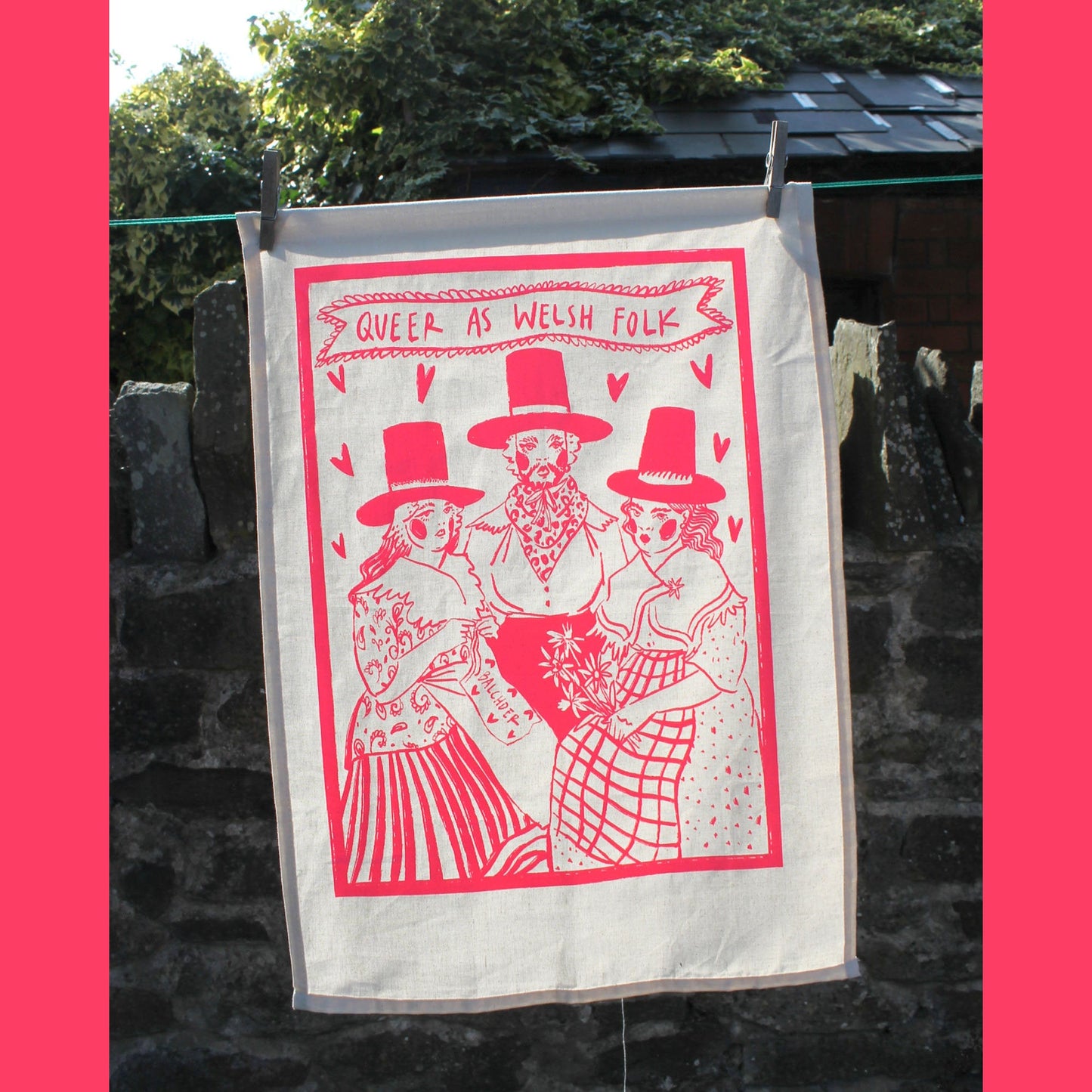 Queer as Welsh Folk Tea Towels